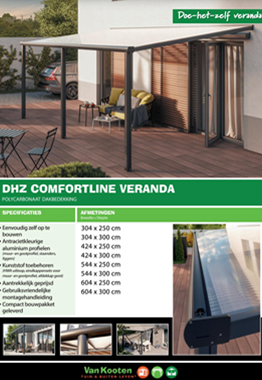 DHZ Comfortline Veranda Polycarbonaatdak