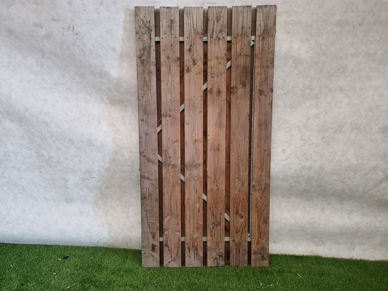 Poort met stalen frame - 100 x 195 cm - SALE25141