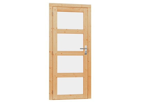 Glasdeur 4-ruits 90x201 cm - Blank