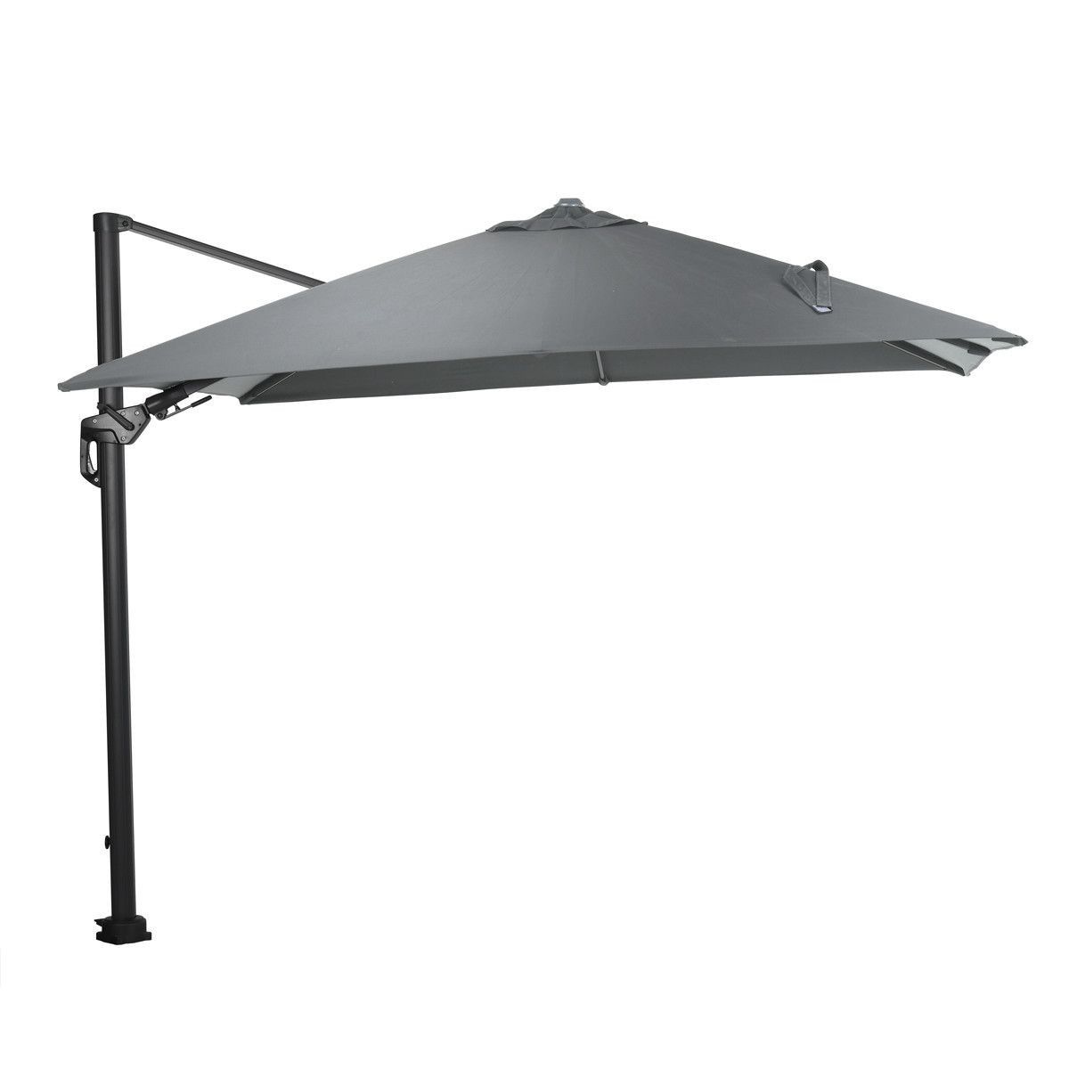 Hawaii Lumen parasol - 300x300 cm - carbon black - dark grey afbeelding