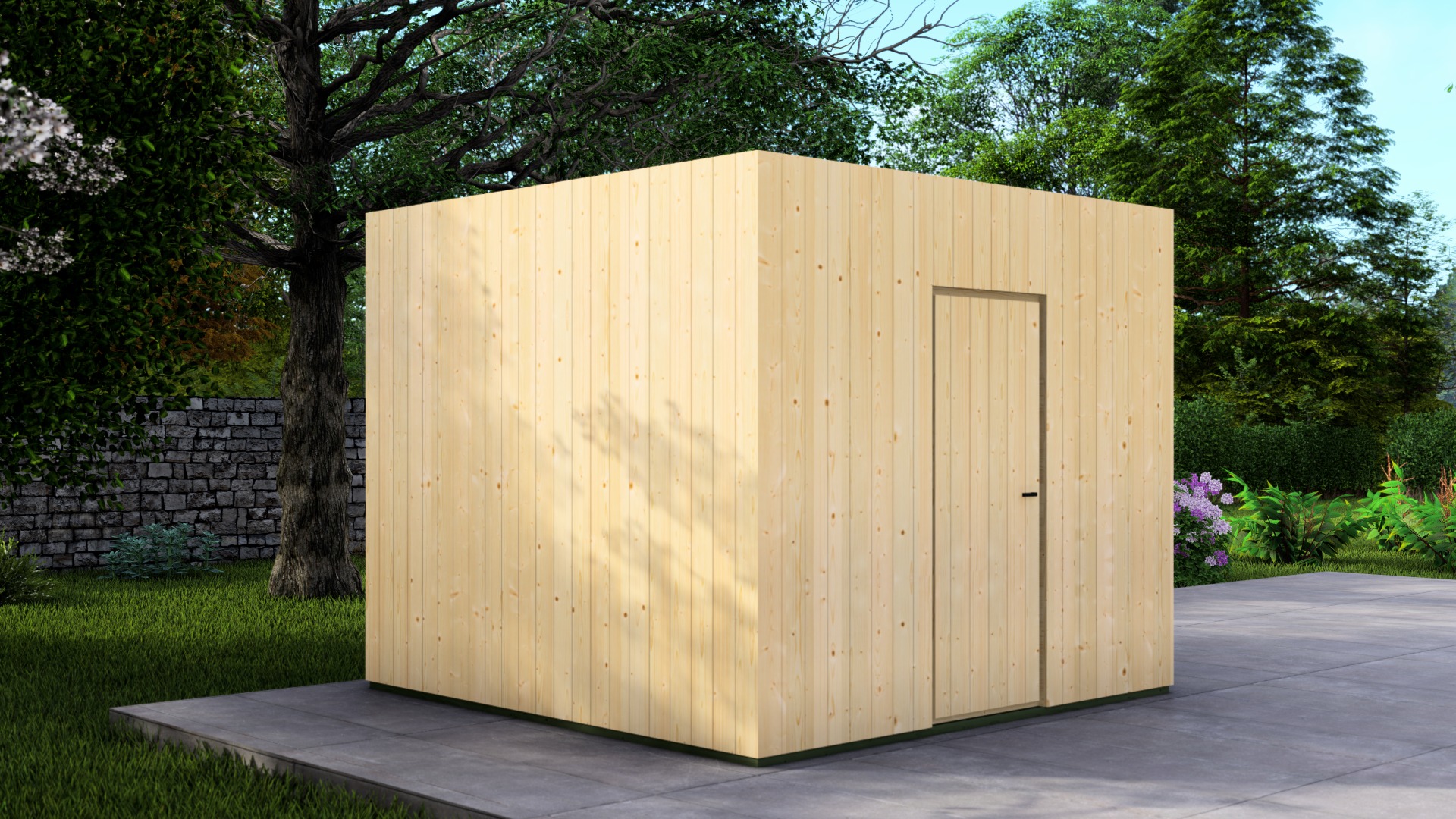 Poolhouse Trendy 300x300 cm - onbehandeld afbeelding