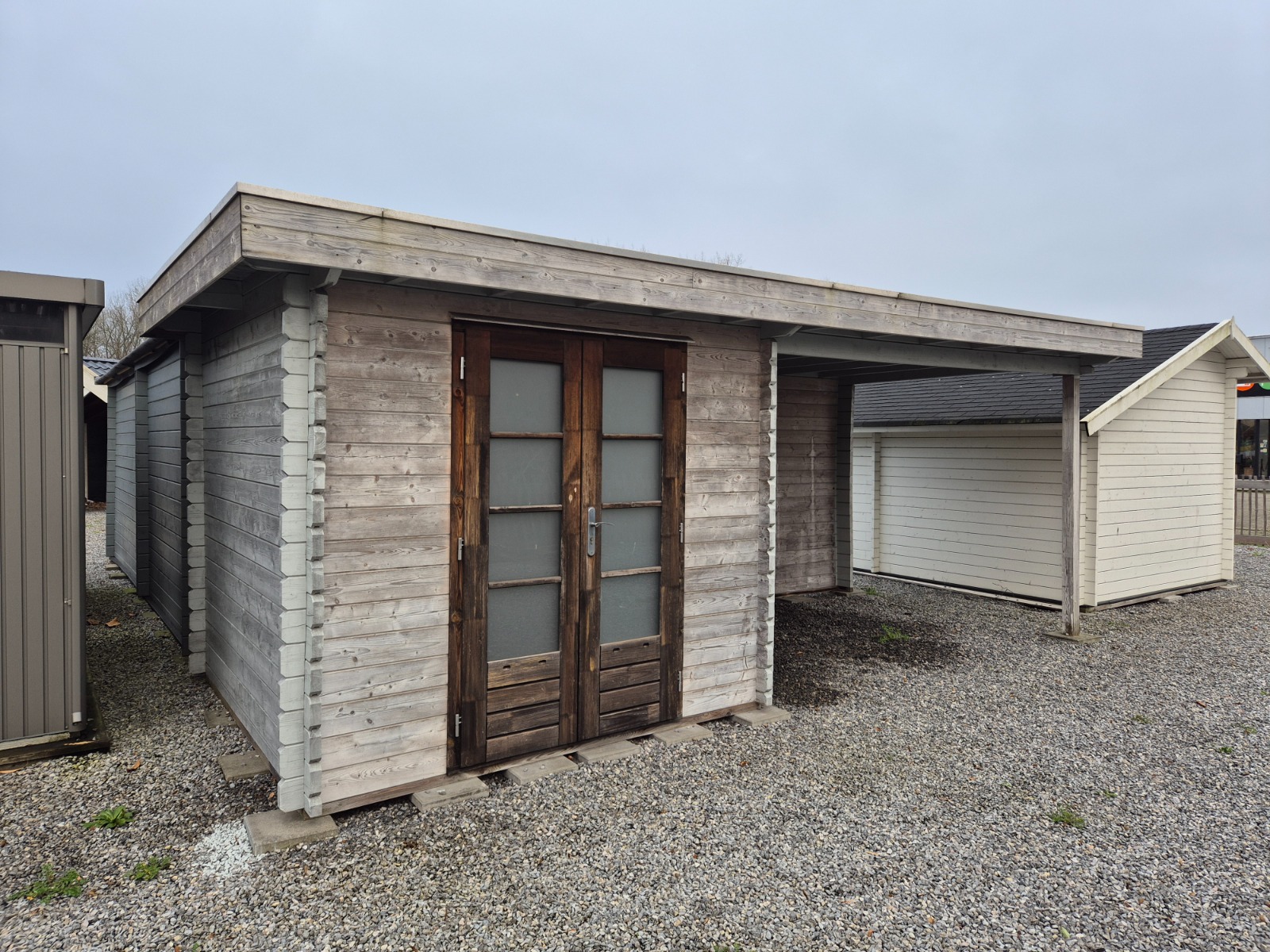 Woodpro blokhut 655,6x310 cm - geïmpregneerd - incl. EPDM - Wommelgem afbeelding