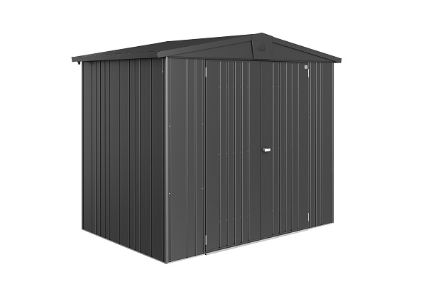 Biohort Europa 3 metalen tuinhuis 244x156x203 cm donkergrijs