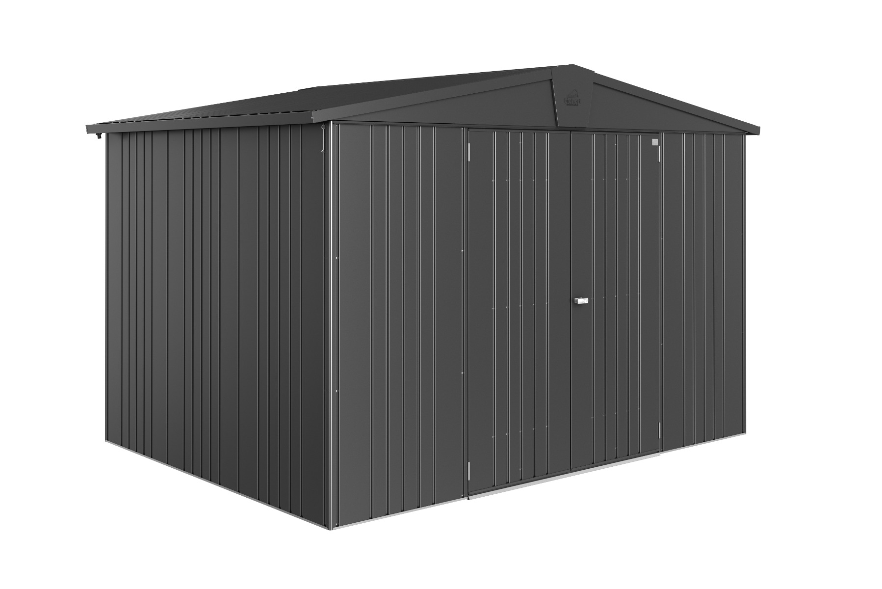 Biohort Europa 5 metalen tuinhuis 316x228x209 cm donkergrijs
