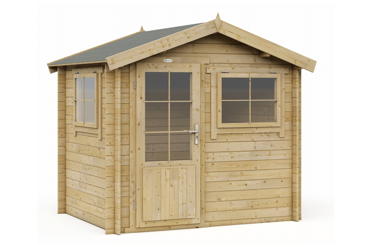 Blokhut 2520 250x200 cm - exterieur gecoat afbeelding