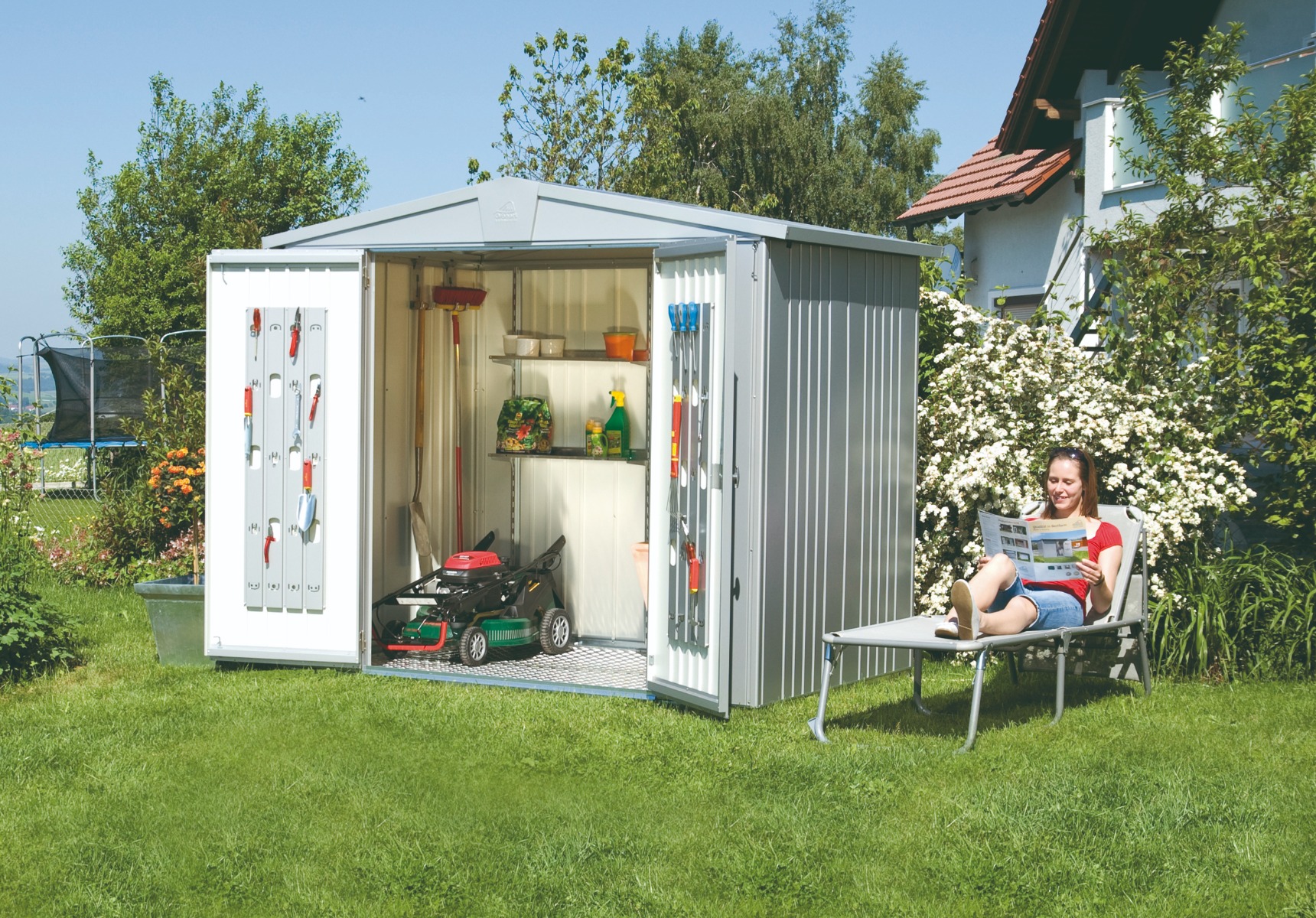 Biohort Metalen Berging Europa 2 172x156x196 cm afbeelding 1