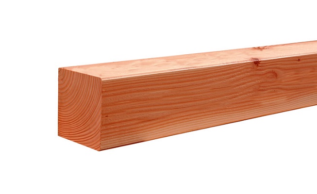 Douglas geschaafde paal 19x19x300 cm onbehandeld