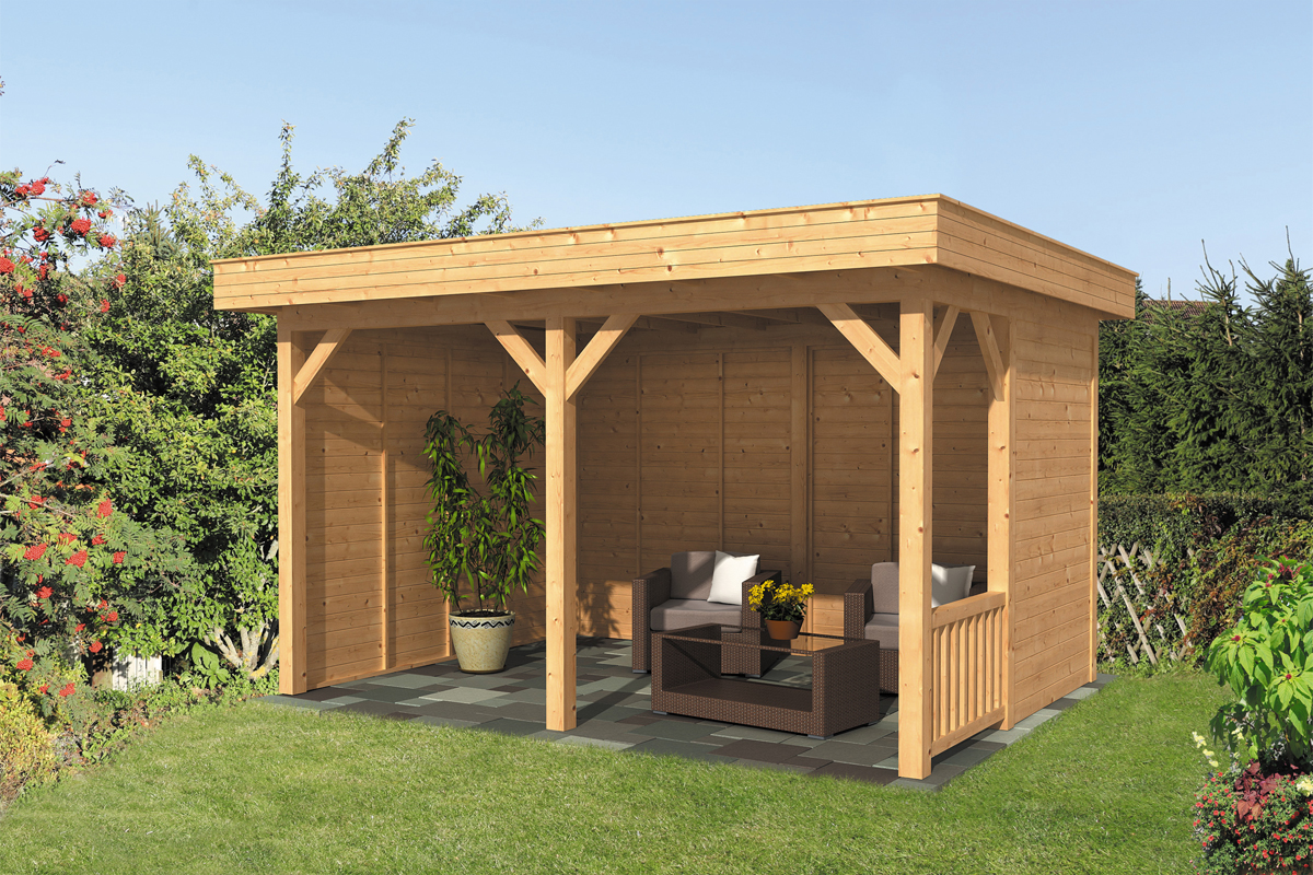 Lariks/Douglas Overkapping Oslo L type 3 blank 478x380 cm afbeelding