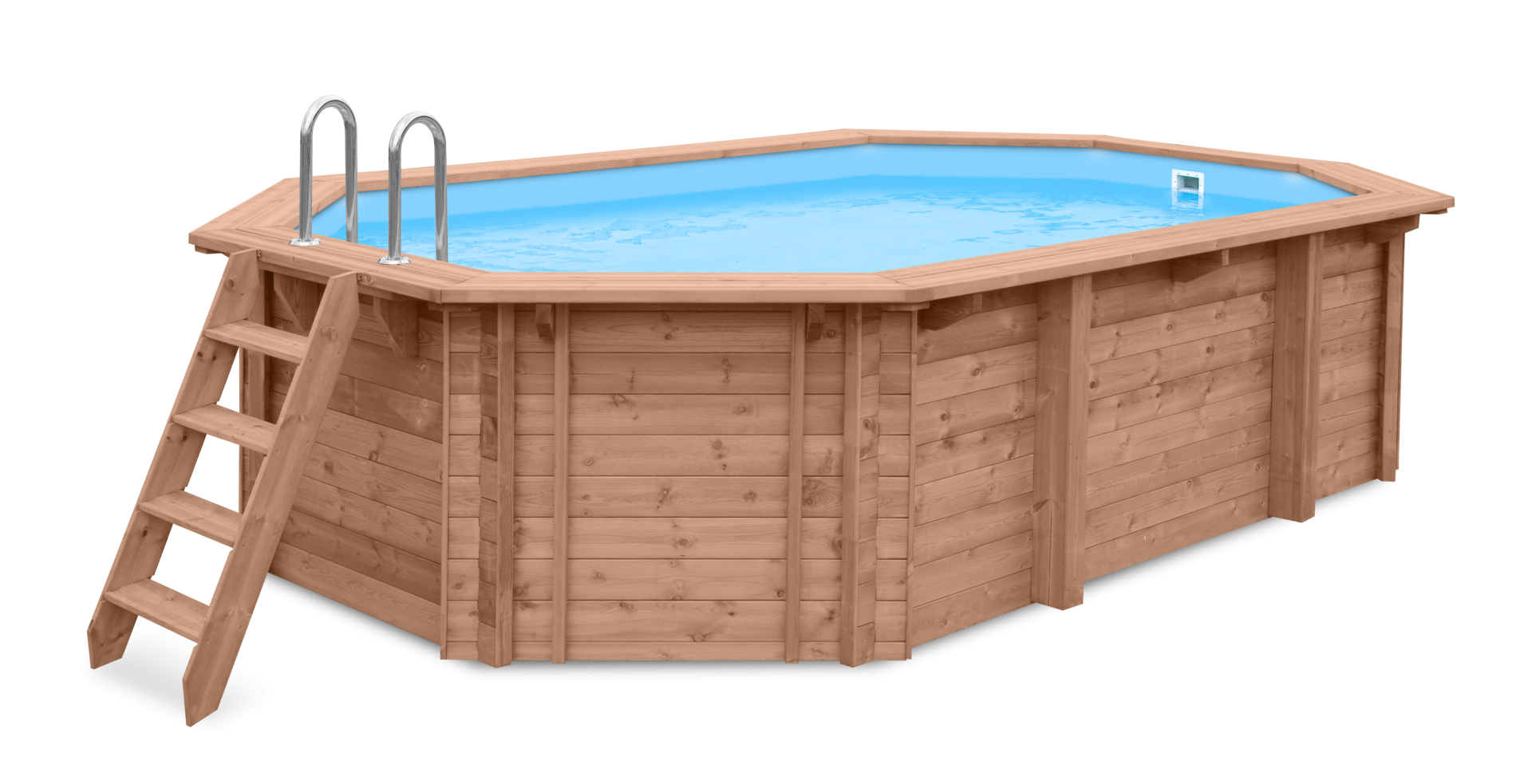 Luxe houten zwembad Daaibooi Beach 563x352x124 cm- - Hout- Tuindeco