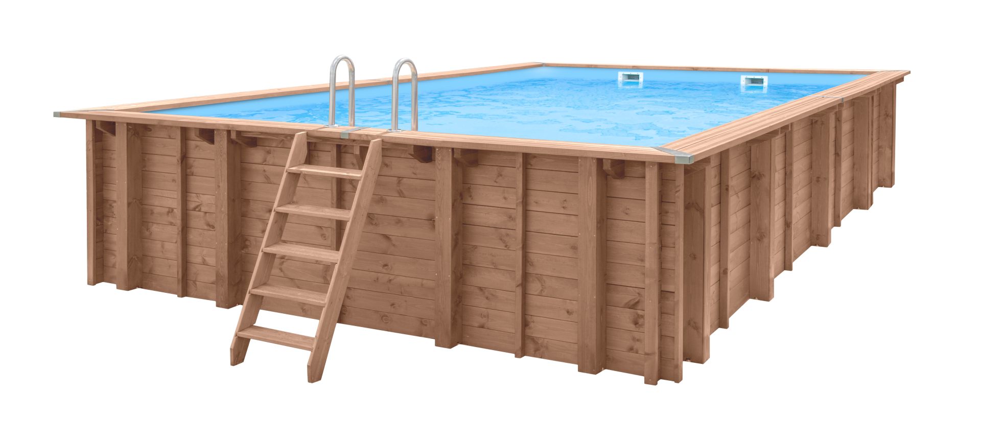 Luxe houten zwembad Playa Forti 834x492x138 cm