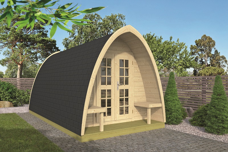 Camping Pod - Blokhut Ovaal 400 233x400 cm afbeelding
