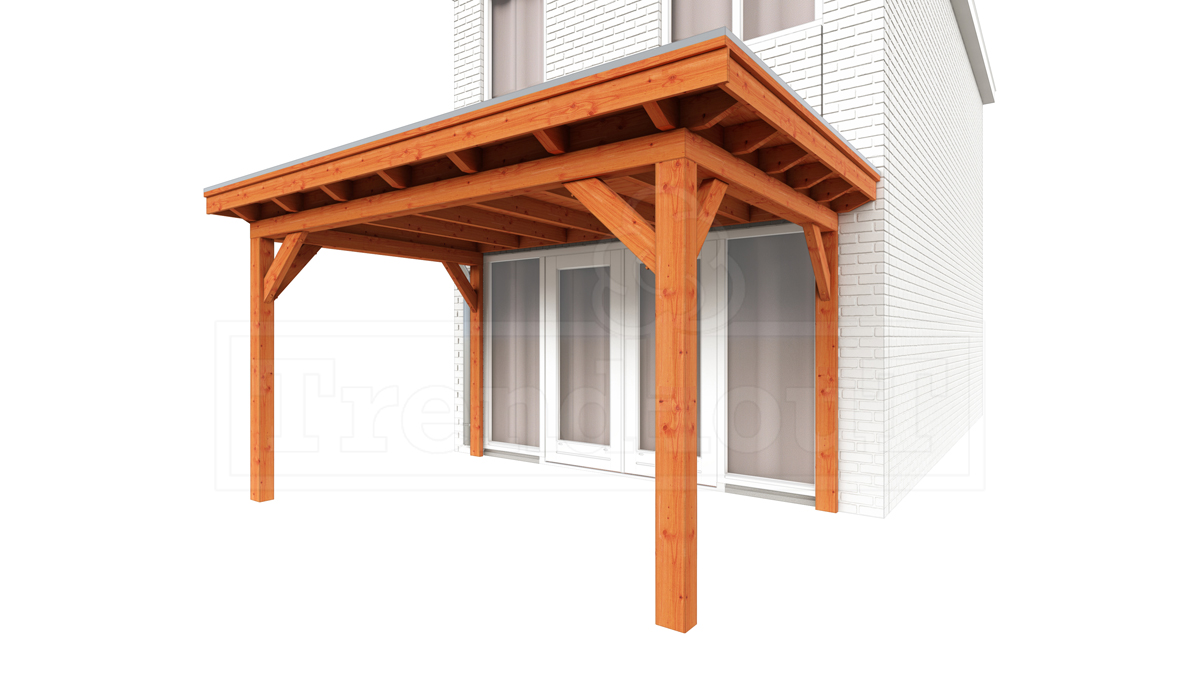 Aanbouwveranda Lucca 780x325 cm - Plat dak
