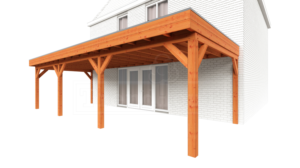 Aanbouwveranda Ancona 900x390 cm - plat dak afbeelding