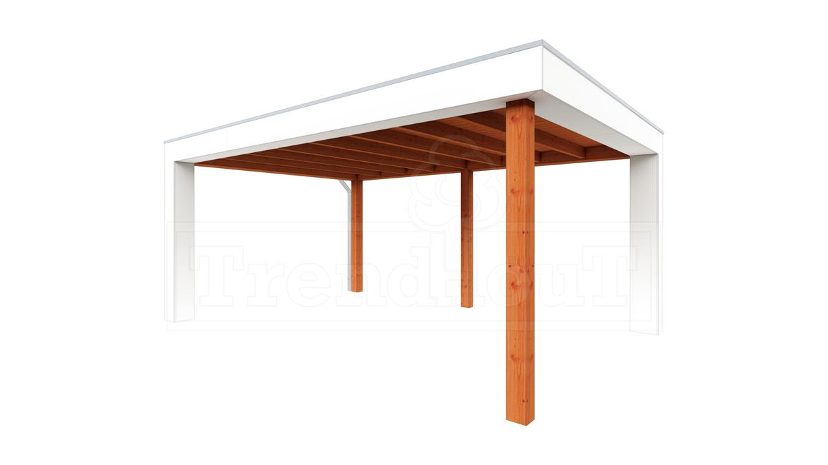 Buitenverblijf Verona 520x400 cm - Plat dak model links afbeelding