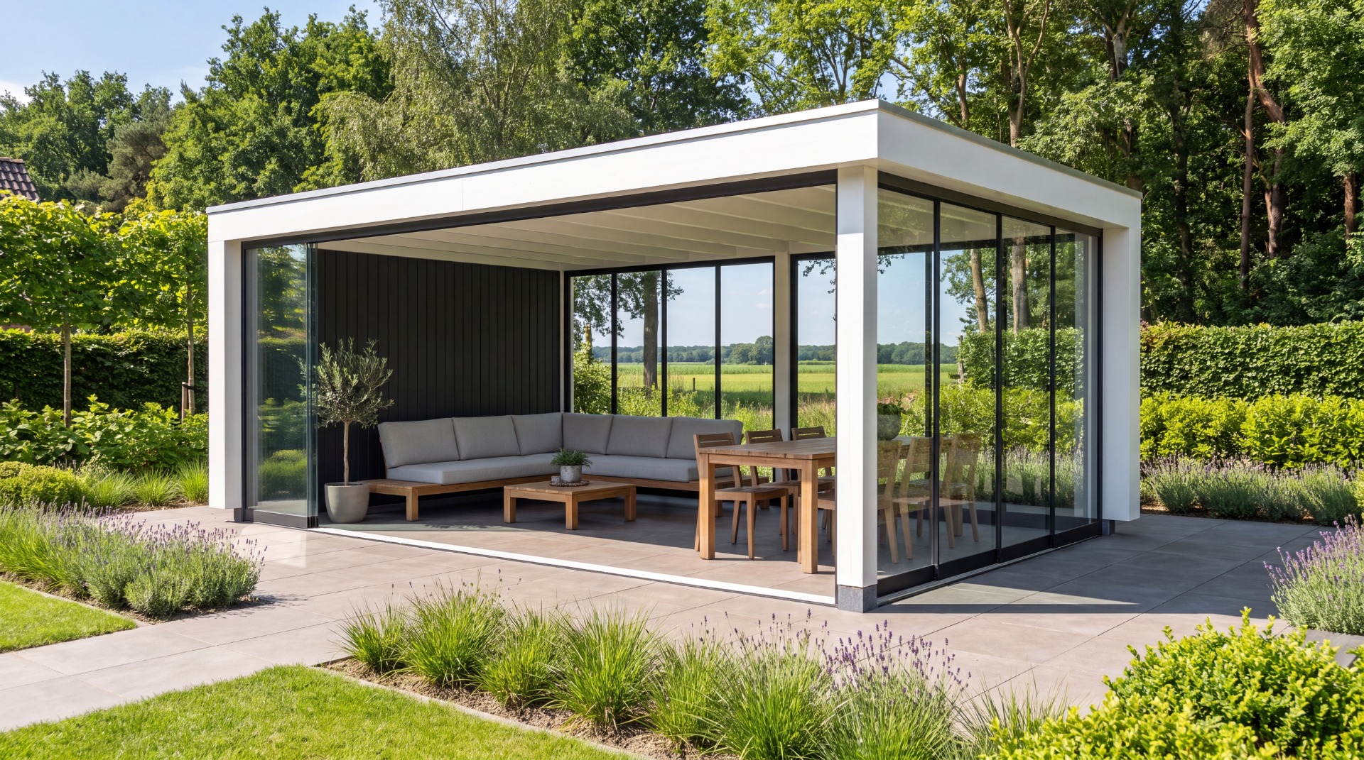 Buitenverblijf Verona model links 625 x 400 cm