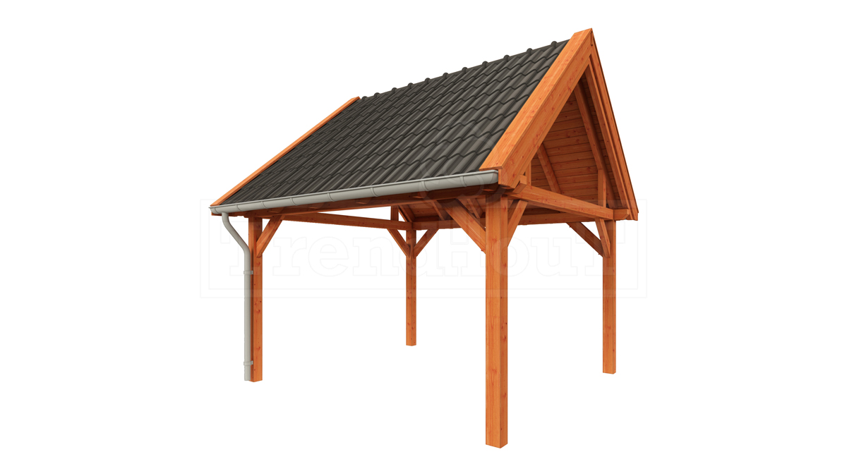 Buitenverblijf zadeldak XL 415x440 cm afbeelding