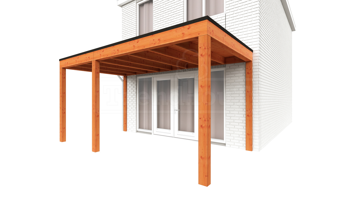 Aanbouwveranda Modena 485x300 cm - model rechts afbeelding