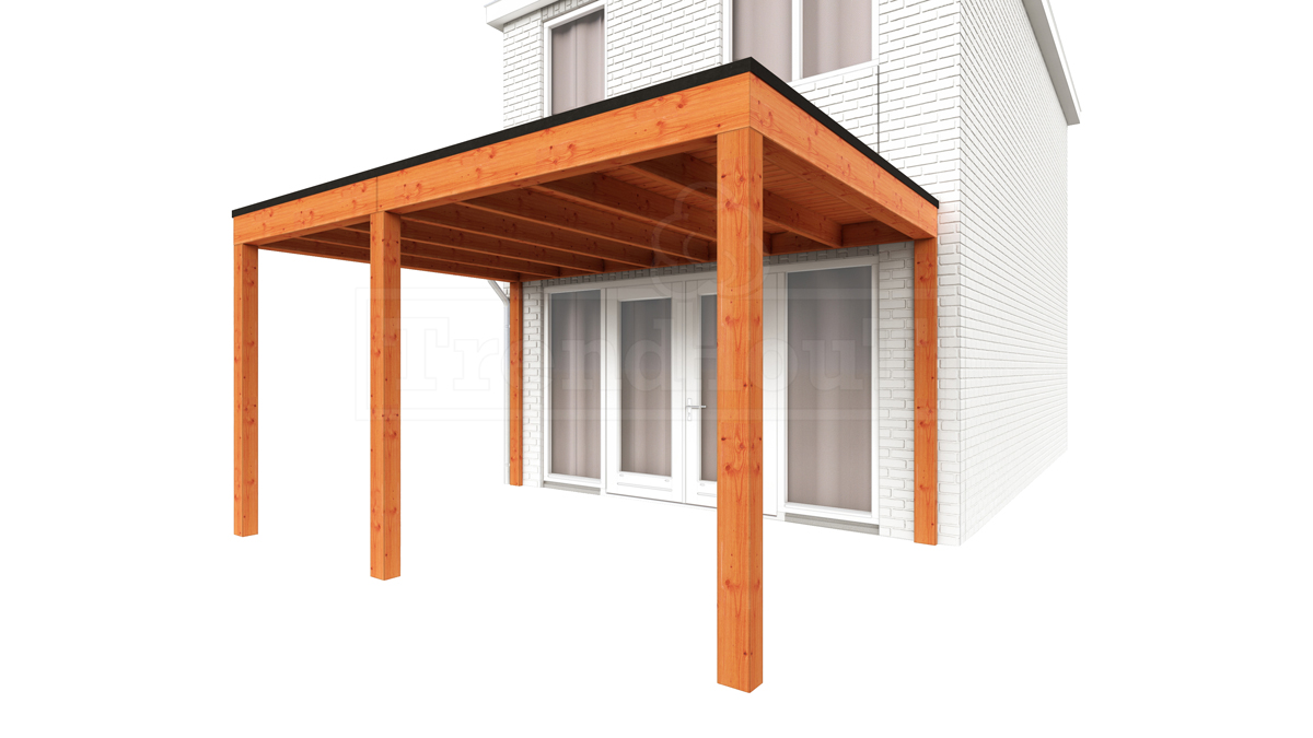 Aanbouwveranda Modena 430x365 cm - model rechts afbeelding