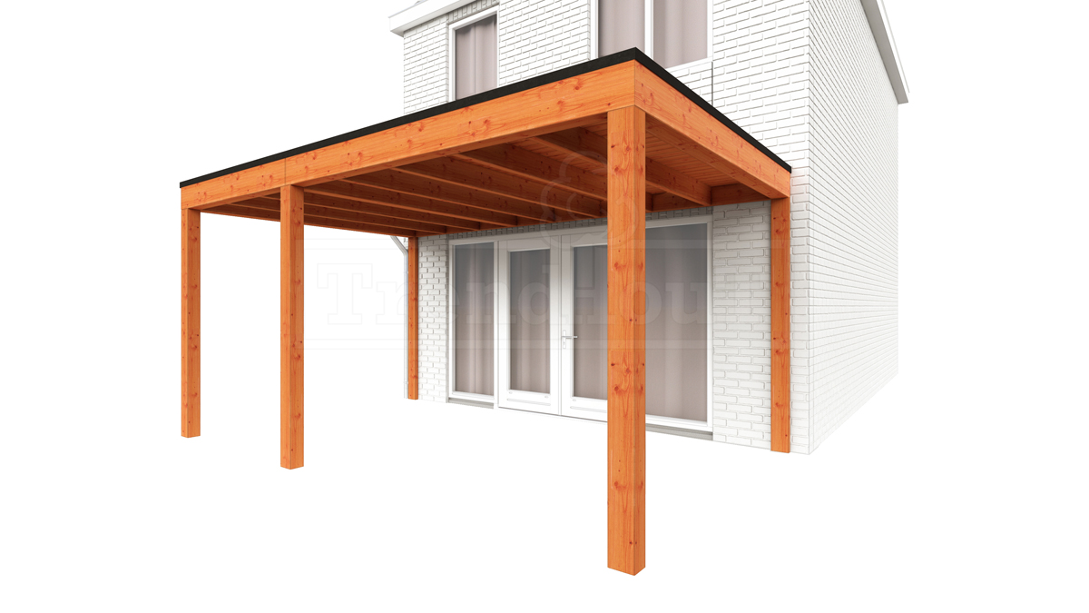 Aanbouwveranda Modena 485x365 cm - model rechts afbeelding