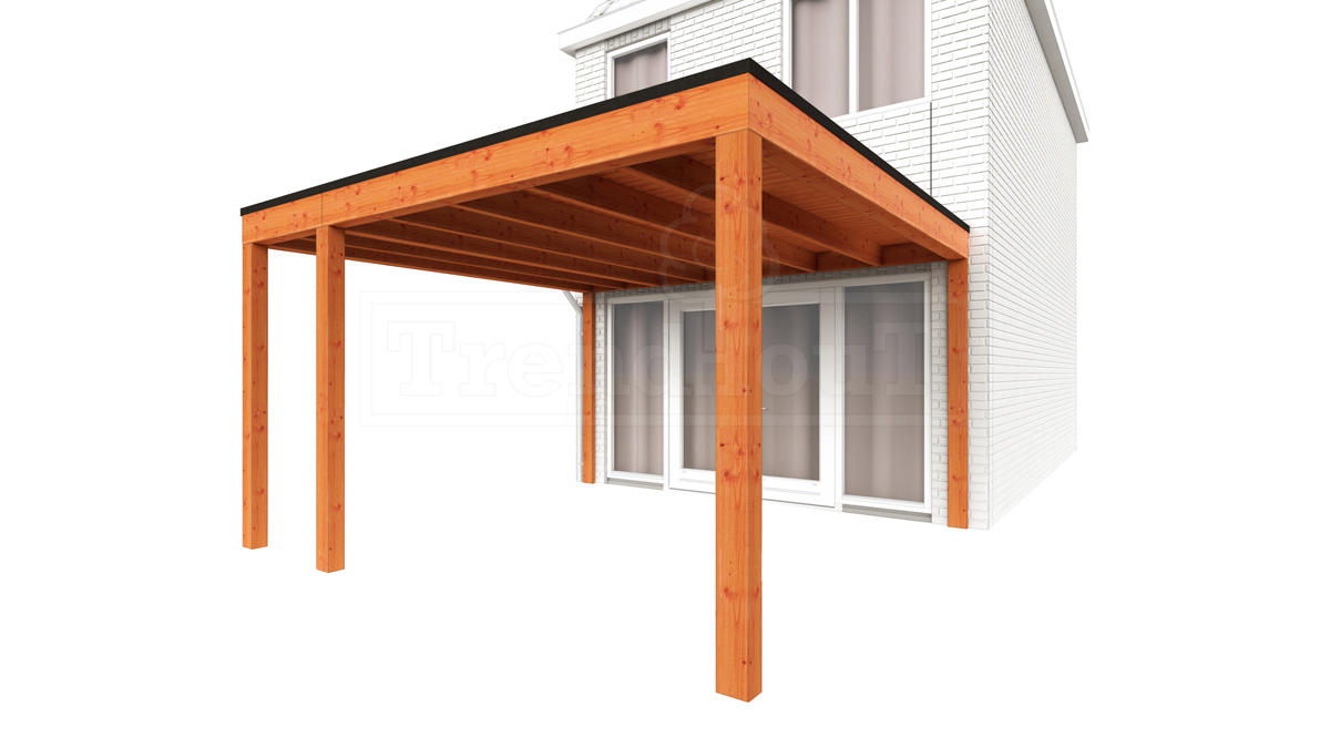 Aanbouwveranda Modena 405x485 cm - model rechts