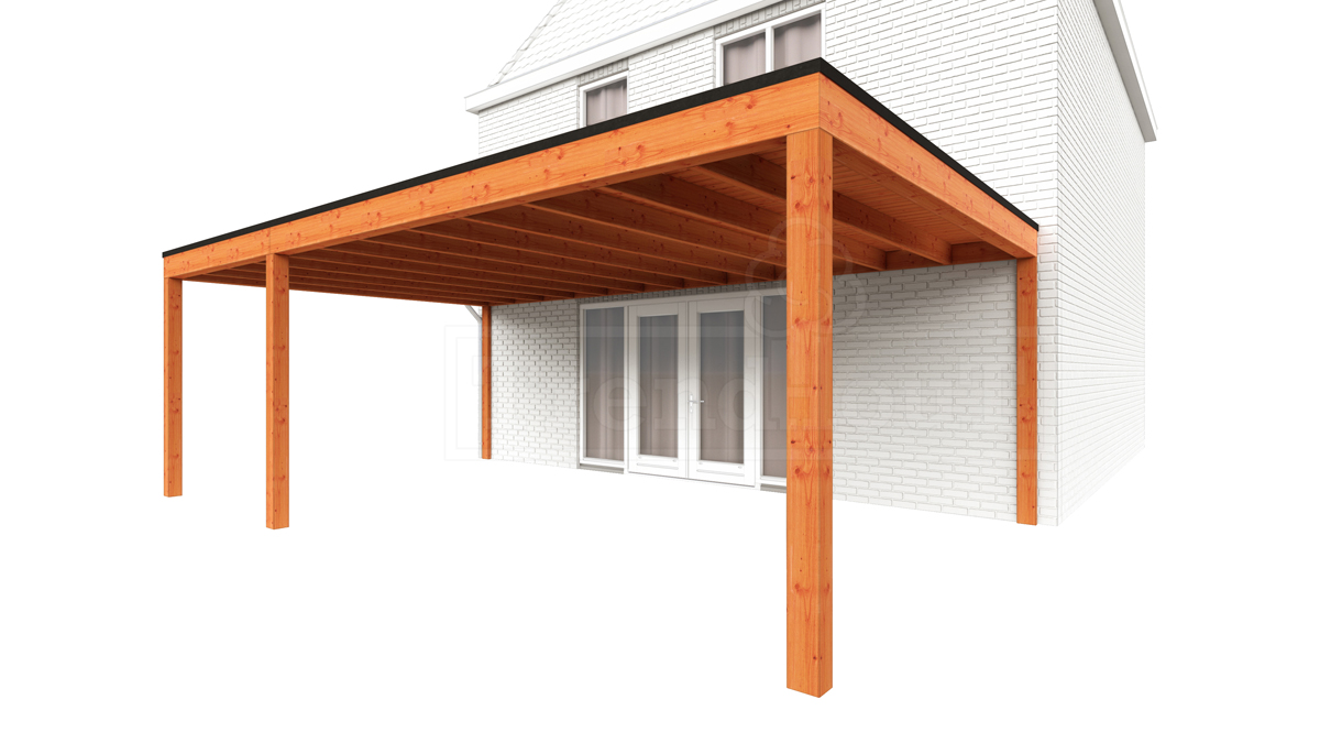 Aanbouwveranda Modena 730x485 cm - model rechts