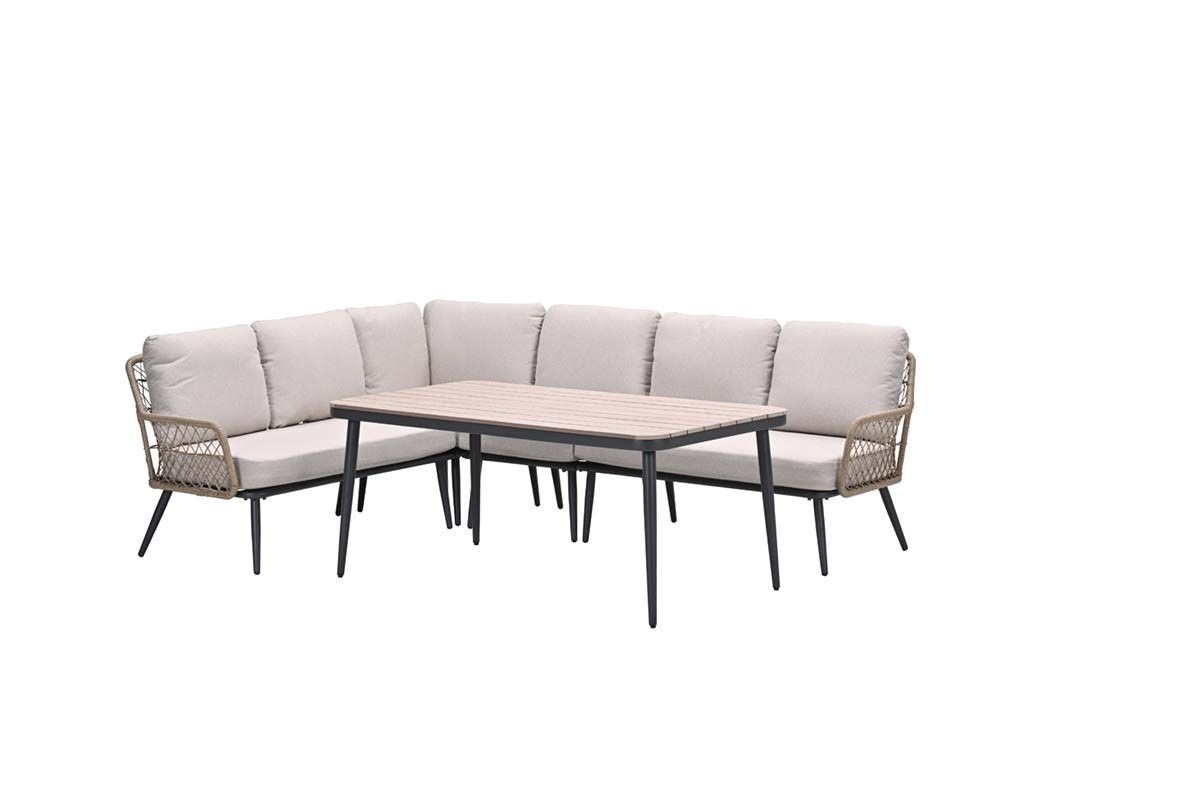 Garden Impressions lounge/dining set Allasio carbon black / desert sand