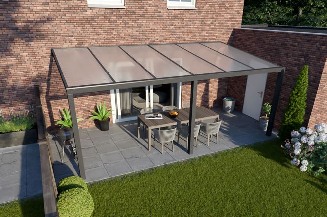 Greenline veranda 600x250 cm - polycarbonaat dak