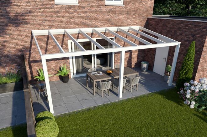 Greenline veranda 600x330 cm - glasdak afbeelding