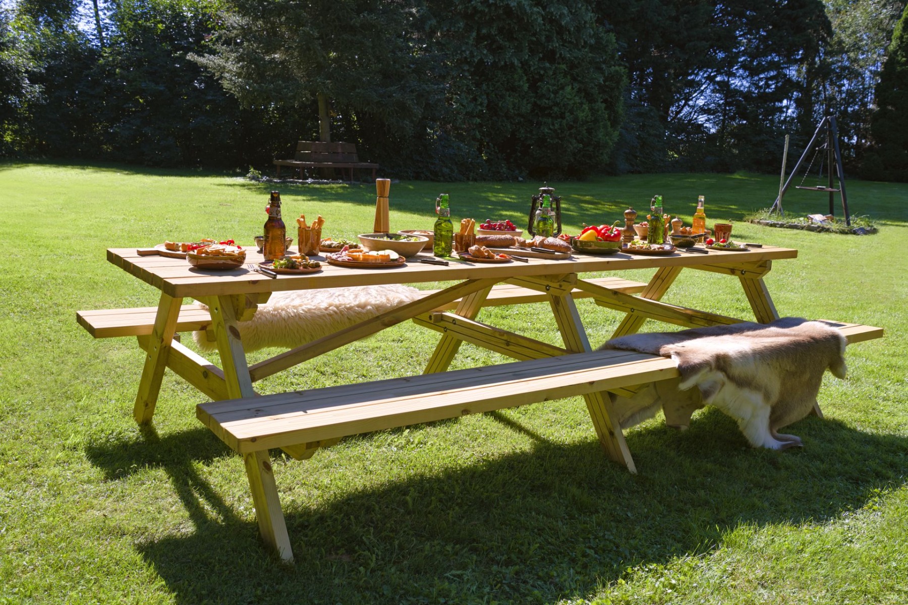 Vuren picknicktafel Superieur 300x162x76 cm