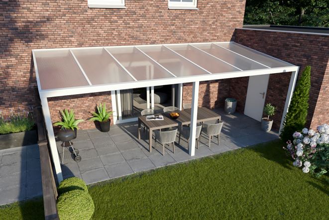 Greenline XXL veranda 1000x250 cm - polycarbonaat dak