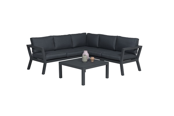 Loungeset Garden Impressions Colorado 3-delig antraciet - Amersfoort afbeelding