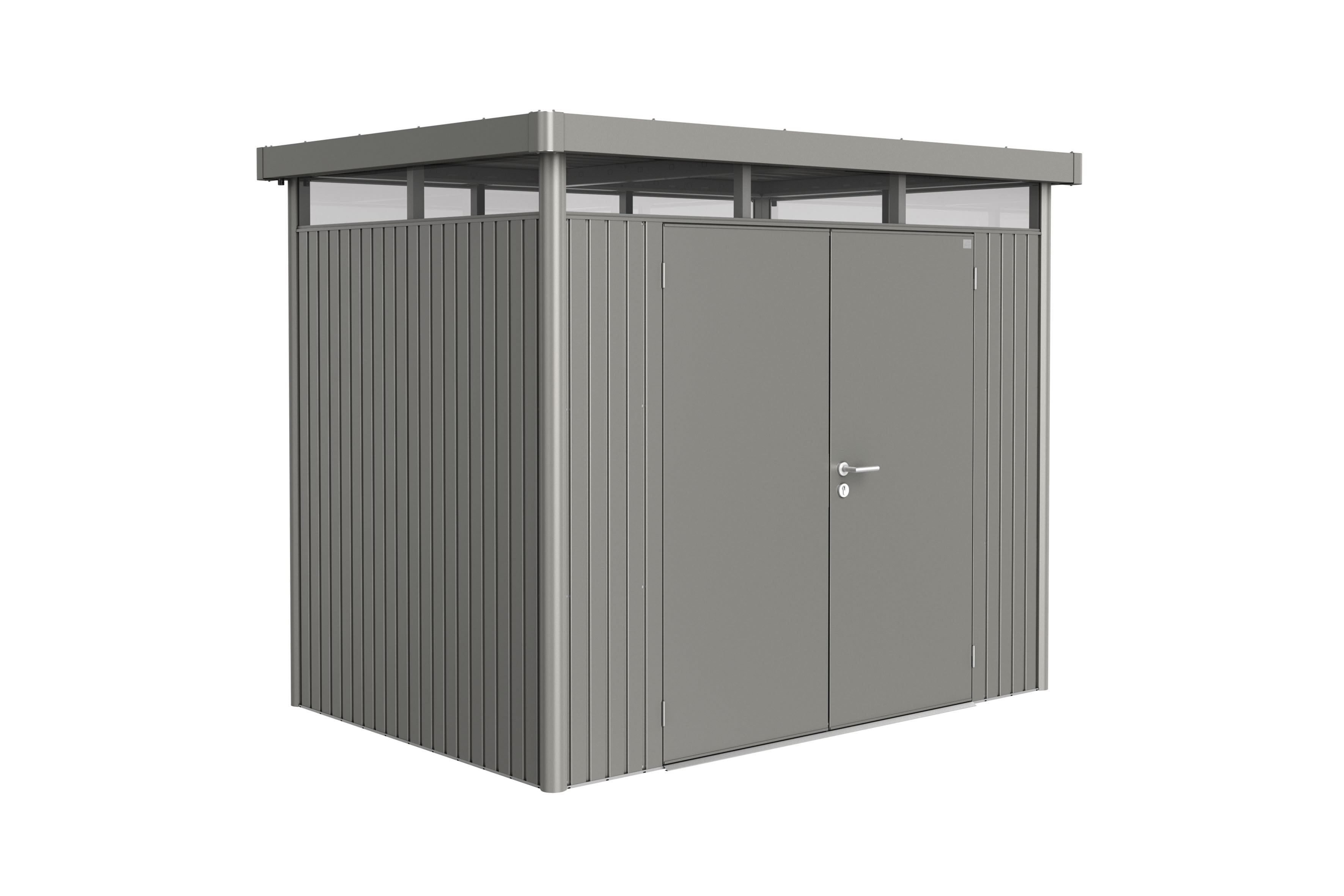 Biohort Metalen tuinhuis Highline H2 275x195x222 cm met dubbele deur afbeelding