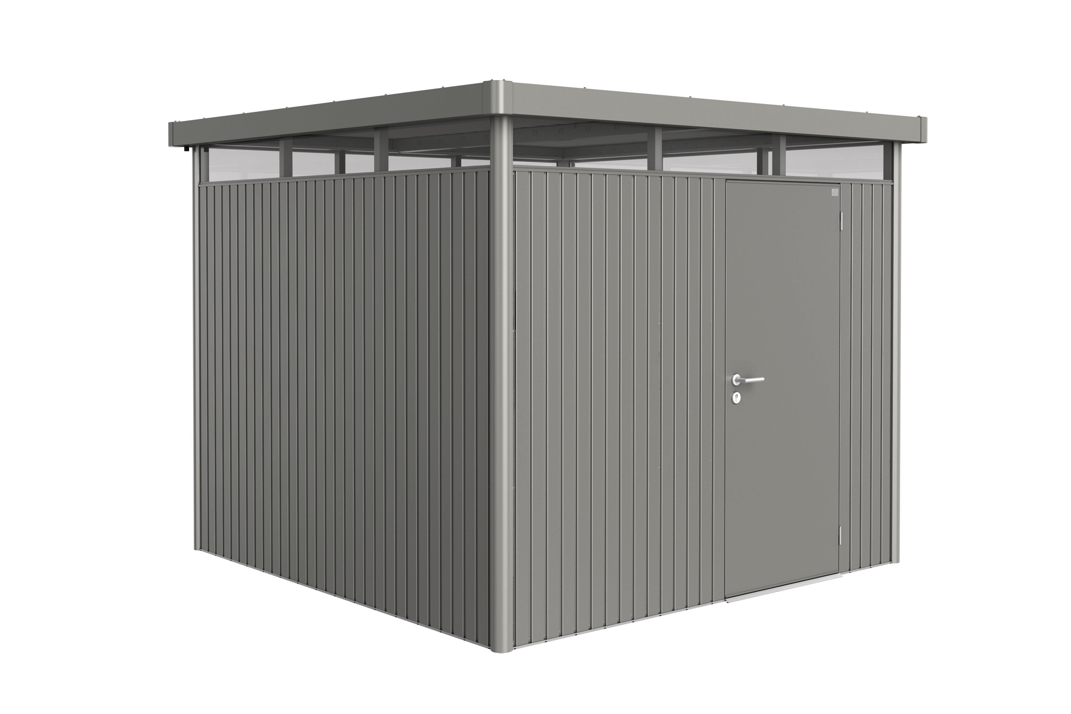 Biohort Metalen tuinhuis Highline H4 275x275x222 cm met enkele deur afbeelding 1