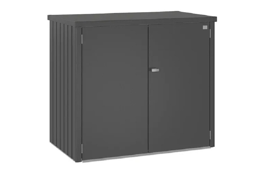 Biohort Alex Duo metalen containerberging 148x88x129 cm donkergrijs metallic