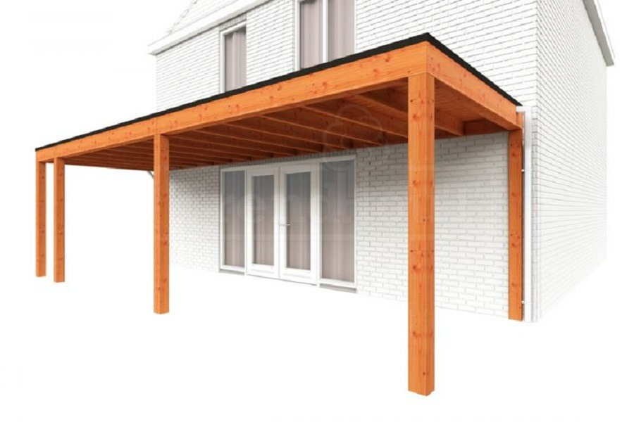 Trendhout Aanbouwveranda Modena 825x300 cm - model links