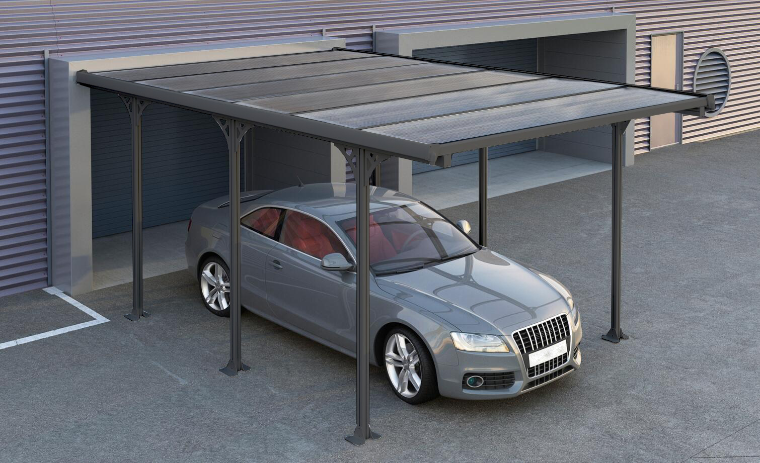 Metalen Carport Andy B 313x502 cm
