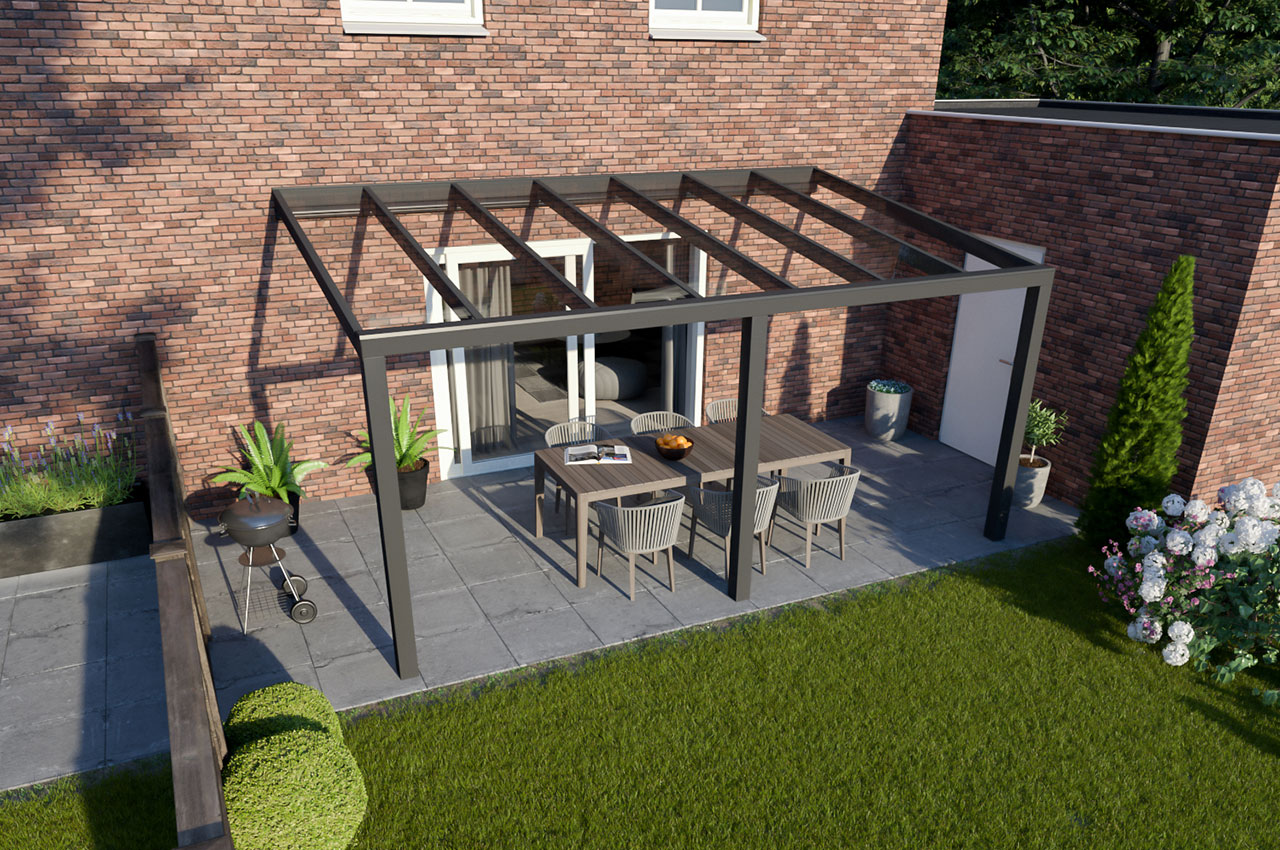 Verasol Greenline aluminium veranda 500x300 cm glasdak Aluminium Verasol afbeelding