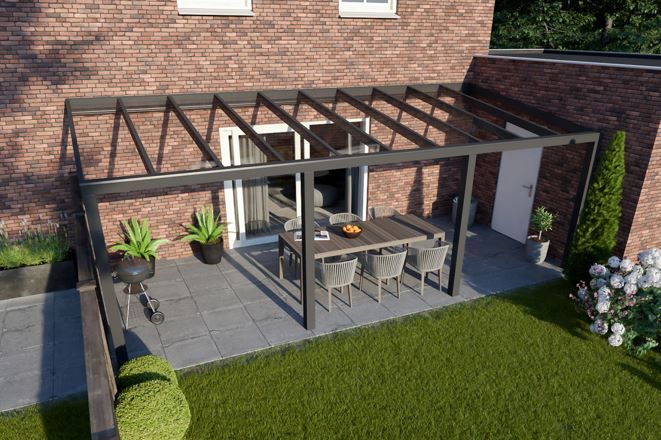 Verasol Greenline aluminium veranda 700x330 cm glasdak Aluminium Verasol afbeelding