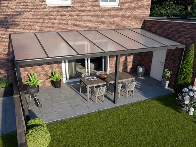 Verasol Greenline XXL aluminium veranda 1300x400 cm polycarbonaatdak Aluminium Verasol afbeelding