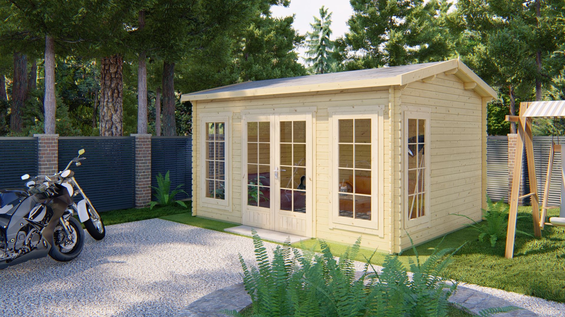 Blokhut Arne 450x350 cm afbeelding