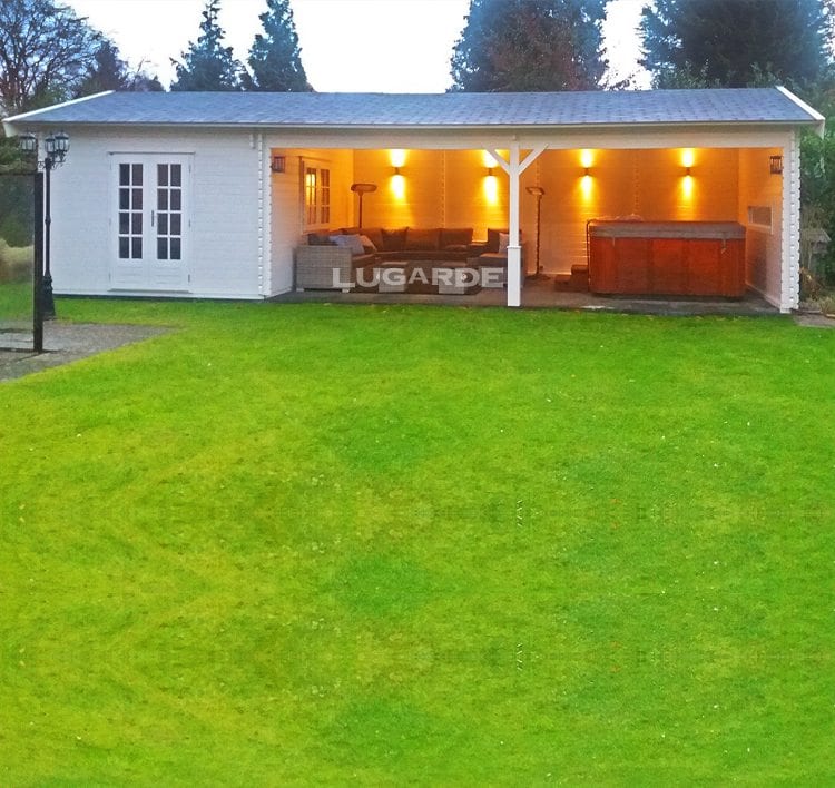 Lugarde Blokhut B35 1100x400 cm - 44 mm afbeelding