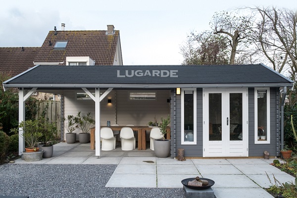Lugarde Blokhut B38 750x350 cm - 44 mm afbeelding