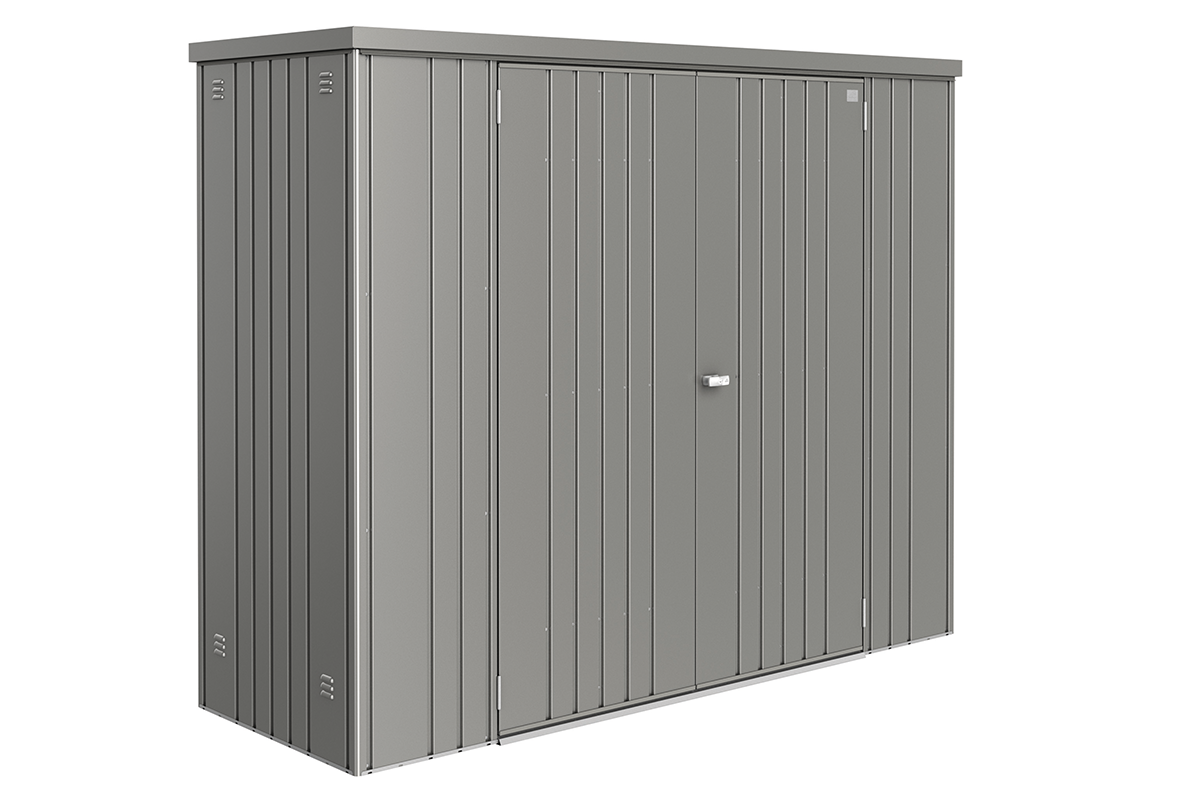 Biohort metalen tuinkast 230 kwartsgrijs 227x83x182,5 cm