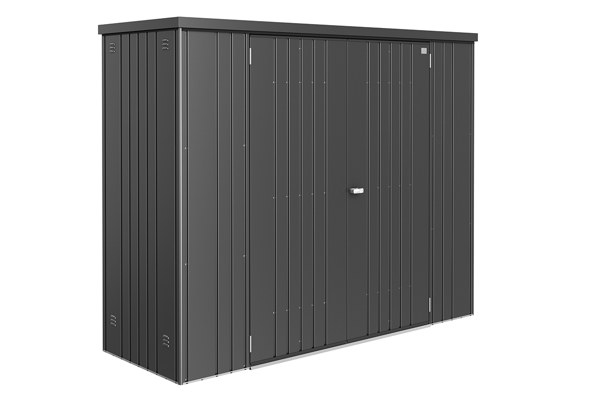 Biohort metalen tuinkast 230 donkergrijs 228x83x182,5 cm
