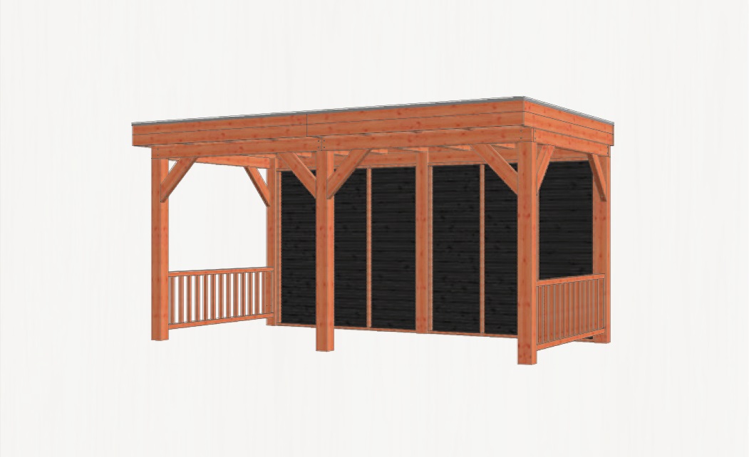 Buitenverblijf Refter XL 500x285 cm - Combinatie 1 afbeelding
