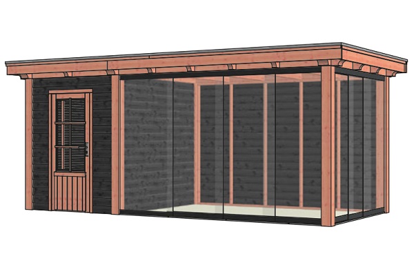 Buitenverblijf Siena 590x300 cm - Combinatie 1 afbeelding