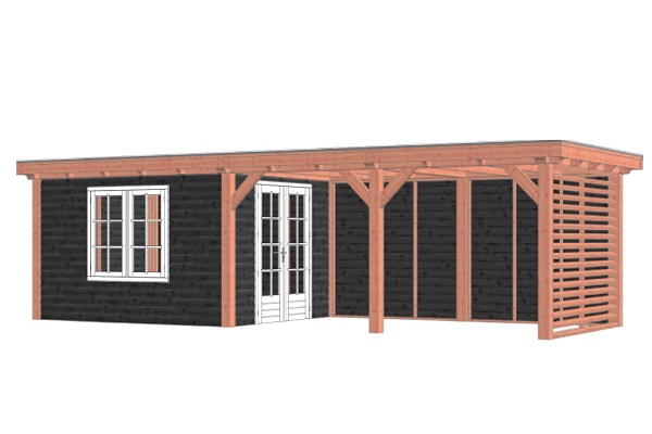 Buitenverblijf Siena 890x350 cm - Combinatie 1 afbeelding