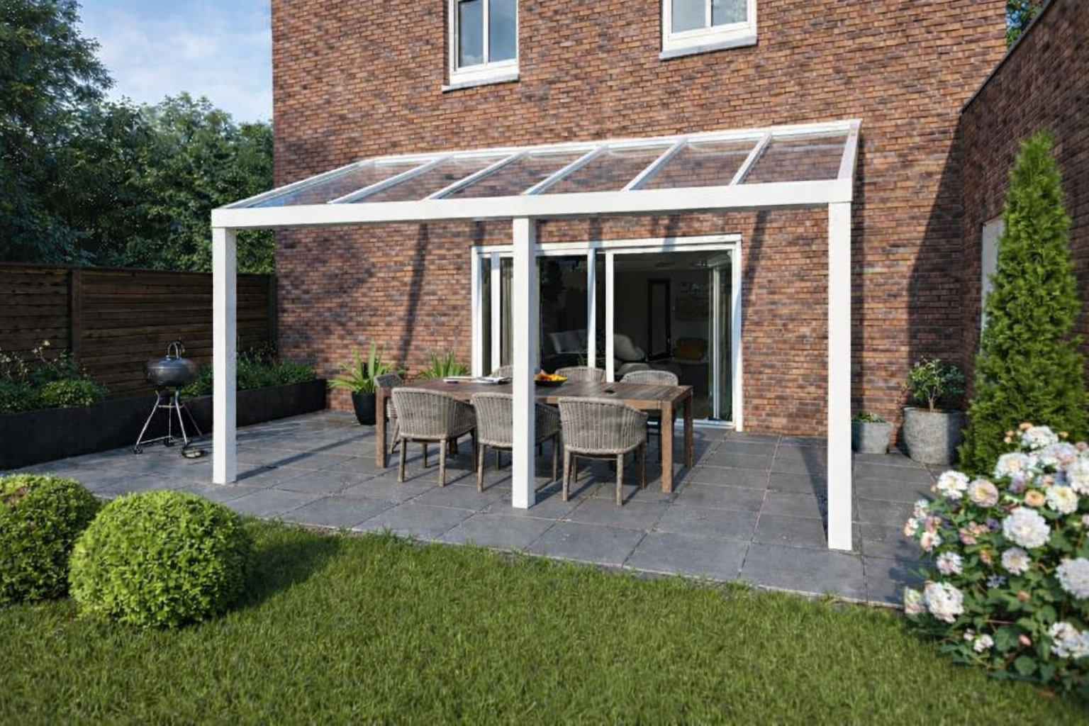 Verasol Greenline aluminium veranda 400x300 cm glasdak afbeelding 1