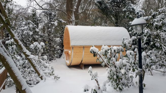 Barrelsauna Ø195x300 cm - Vurenhout - Wassenaar