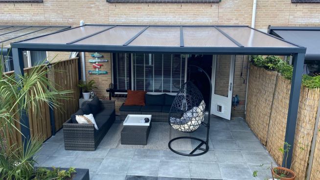 Greenline veranda 500x350 cm - polycarbonaat dak - Hellevoetsluis